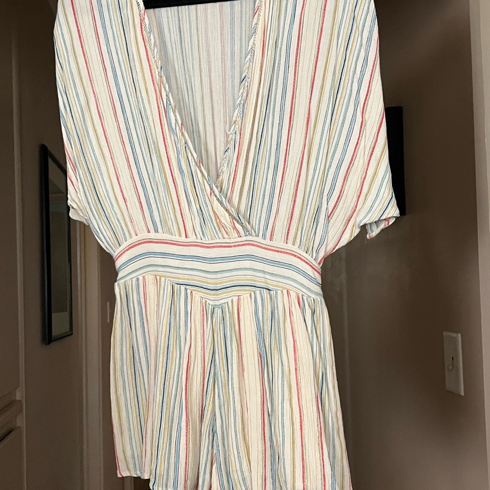 Urban Outfitters striped short romper